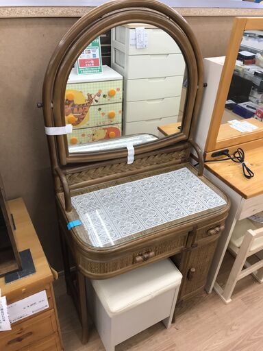 ★ジモティ割あり★  ドレッサー ブラウン H140×W69×D39 クリーニング済み KJ8168