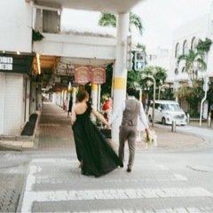 前撮り　結婚式ドレスの画像