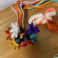 着物用 髪飾りと帯飾りの画像