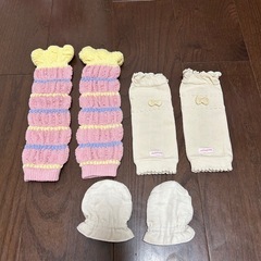 ベビー　防寒セット　スリーパー　レッグウォーマー　帽子　ミキハウス　アプレレクールの画像