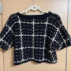 Ballsey ツイード クロップドニットの画像