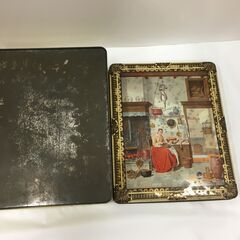 JME015 ★大特価★ヨーロッパ輸入雑貨 ベルギー老舗Desobry/デソブリー クッキー缶 裁縫道具や小物入れ 中古品【取りに来られる方限定】の画像
