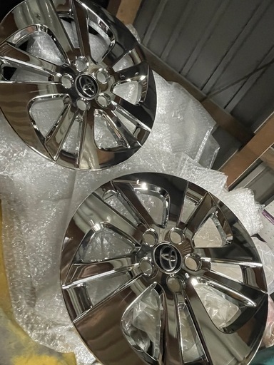 50プリウス純正ホイールキャップメッキ加工品(ジャンク) (NG) 水野の