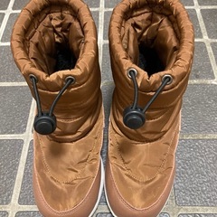 子ども　キッズ　スノーブーツ　20センチ　茶　ブラウンの画像