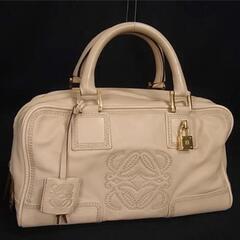 LOEWE　ロエベ　アマソナ28　美品　綺麗め　ベージュ系　ナッ...