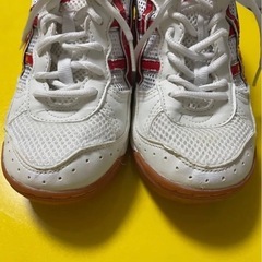 No.739  23㎝ 体育館シューズ 赤色 教育パワーシューズ　スクールシューズ 運動靴  スニーカー 学校指定の画像