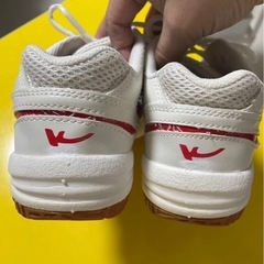 No.739  23㎝ 体育館シューズ 赤色 教育パワーシューズ　スクールシューズ 運動靴  スニーカー 学校指定の画像