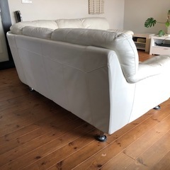 無料！！　コーナーソファー　　リビングソファー　3分割の画像