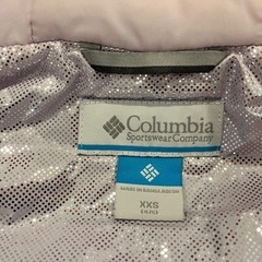 Columbia 子供用スキースノーボードウェア120cm ホワイト/パープルの画像