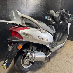 ★支払い総額3.3万円★走行テスト済み！始動動画もあり♪キムコ グランドディンク125Z リアタイヤ新品！電動格納ミラー！安心なキック付き！の画像