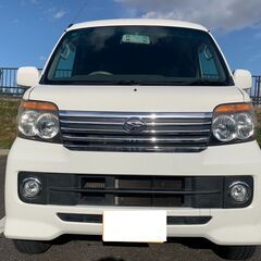 個人分割可！　ダイハツ　アトレーワゴン　カスタムターボRS　H22年　11万キロ　車検R7.7　Bluetooth音楽再生付きナビ　ドラレコ兼ドライブビューミラー　ETC　両側スライドの画像