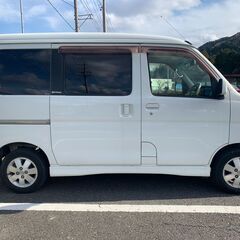 個人分割可！　ダイハツ　アトレーワゴン　カスタムターボRS　H22年　11万キロ　車検R7.7　Bluetooth音楽再生付きナビ　ドラレコ兼ドライブビューミラー　ETC　両側スライドの画像
