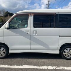 個人分割可！　ダイハツ　アトレーワゴン　カスタムターボRS　H22年　11万キロ　車検R7.7　Bluetooth音楽再生付きナビ　ドラレコ兼ドライブビューミラー　ETC　両側スライドの画像