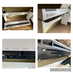 ヤマハ デジタルピアノ P-125WH スタンド 椅子 カバーセット お譲りいたしますの画像
