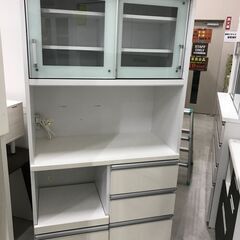 ☆ジモティ割あり☆レンジ台 ニトリ 白/木目調 W(幅)80.0×D(奥行き)40.0×H(高さ)115.0cm ※クリーニング済み  (ジャングル金沢店) 金沢の収納家具《食器棚、キッチン収納》の中古あげます・譲ります｜ジモティーで不用品の処分
