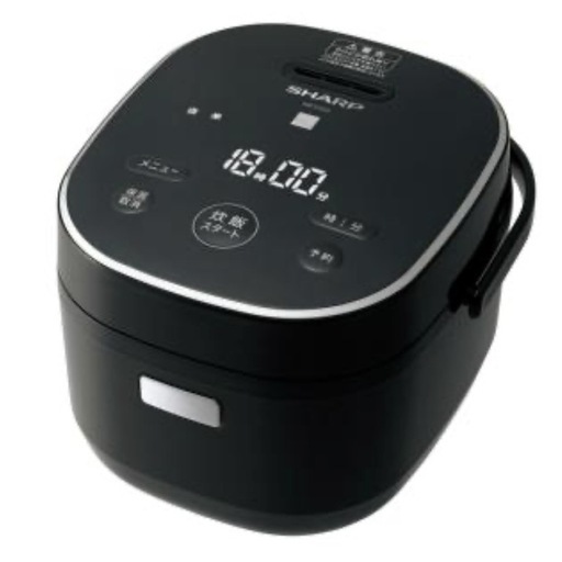 【超美品‼️】シャープ 2021年製 3合炊き炊飯器 炊飯ジャー 黒厚釜 キーワードブラック♪
