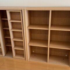 美品 大塚家具 書棚 オープン 小島工芸 90×110×30cmの画像