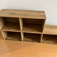 カラーボックス　ブラウン