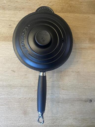 Le Creuset 黒 片手　ブラック　18　ル・クルーゼ