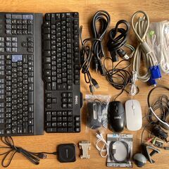 【手渡し限定】中古品　パソコン周辺機器　キーボード　マウス　ケー...
