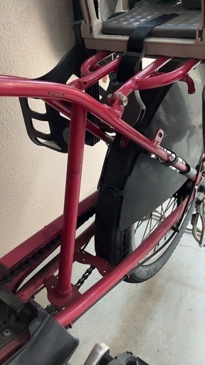パナソニック電動アシスト自転車 　前カゴつき　ピンク　前後子供乗せ可能 