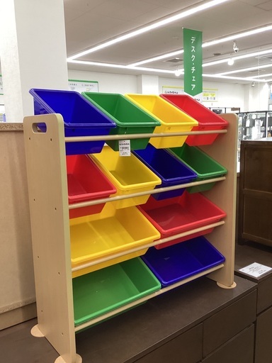 【トレファクマーケット久喜店】子供用収納ラック4段