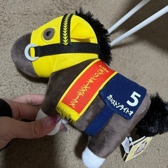 馬のぬいぐるみの画像