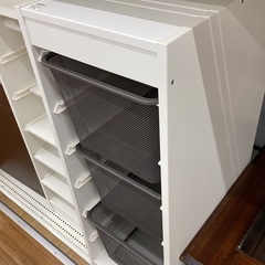 【トレファクマーケット久喜店】IKEA　シェルフ(バスケット3つ付)