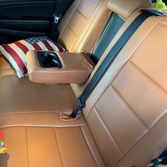 車検2年 Jeep グランドチェロキー リフトアップ 茶色レザーシート wk36の画像