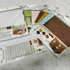 【新品】セリア ドールハウスキット8点