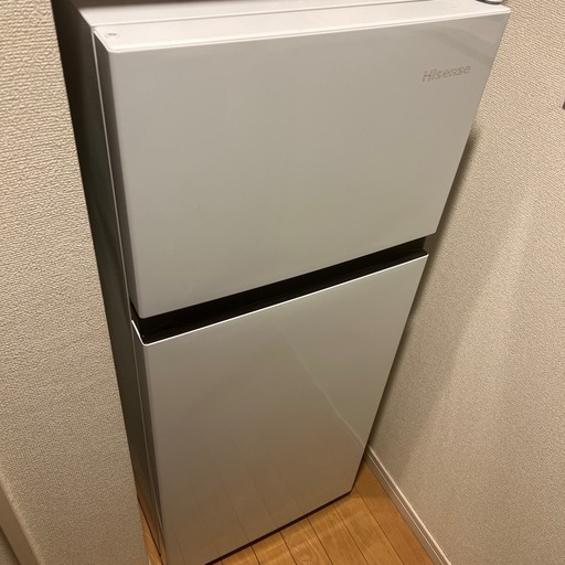 【決まり】冷蔵庫　ハイセンス　124L 2ドア　右開き