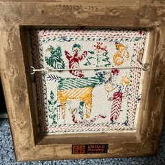 バングラデシュ　🇧🇩の刺繍の額の画像
