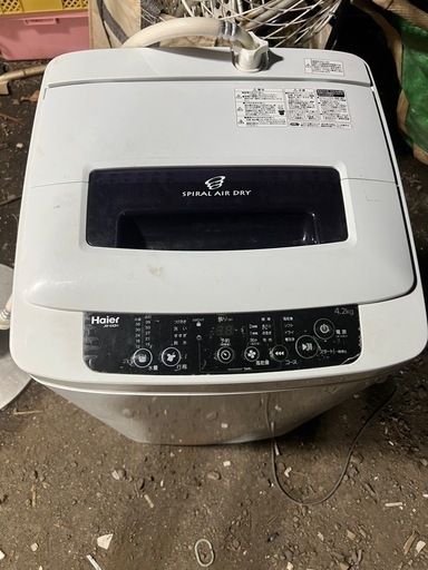 ハイアール 4.2kg　jw-k42H