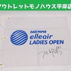 キムハヌル プロ 直筆サイン入り 記念フラッグ エリエール レデ...