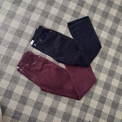 コーエン　coen フレアパンツ　セミフレア　フレアコーデュロイパンツ　2本セット売り　の画像