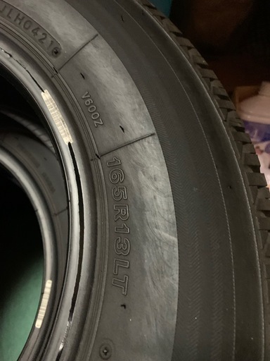 タイヤバリ山美品　165R13 4本セット！
