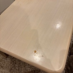 【お譲りします】ホワイト　折りたたみ式ローテーブル