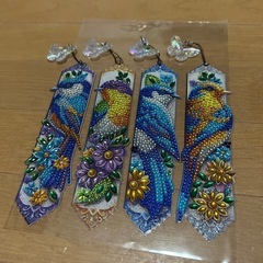 ダイヤモンドアートしおり完成品
