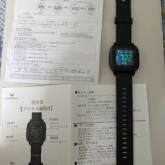 新品デジタル腕時計 おしゃれ 腕時計 デジタル メンズ おすすめ レディース 見やすい 安い 大画面 大きさ文字 ストップウォッチ 液晶 シンプル 多機能の画像