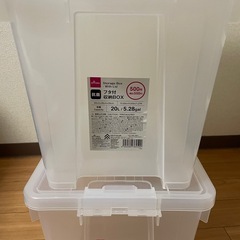 フタ付き収納ボックス3個セットの画像