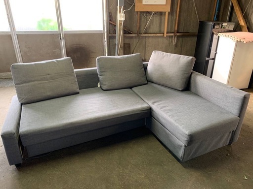 EJ3754番✨IKEA　フリーへーテン ソファベッド