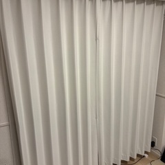 カーテン　縦200×幅100㎝　2枚　レースカーテン付き