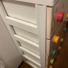 くまのプーさん キッズチェスト 5段　の画像