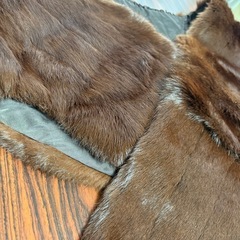 ★5　毛皮ショール　マフラー　ミンク　毛皮　ブラウン　ファーショール　ヴィンテージ　成人式　着物の画像