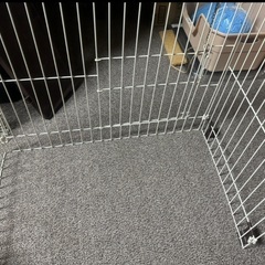 白色ペットケージ二階建て大きいサイズの画像