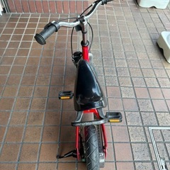 12インチ　HENSHIN BIKE　ペダル　スタンド付き　レッドの画像