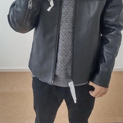 coach 牛革 レザージャケット 希少 Mサイズの画像