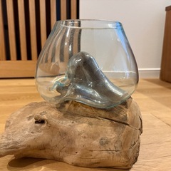 ガラスと木の水槽