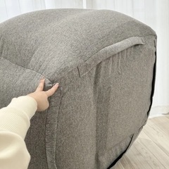無印 MUJI 無印良品　空気でできたソファ グレーの画像