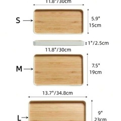 プラスチック木目トレイS sizeの画像